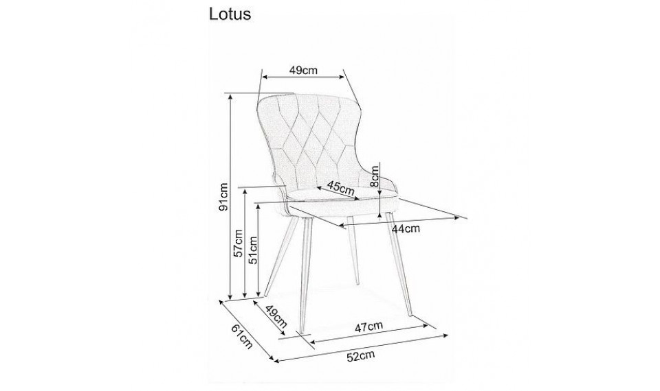 LOTUS Chair VELVET BLUVEL 28 Beige | Chairs | ZIPhome.ee image 2