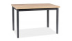 ADAM Söögilaud 120x68 Oak WOTAN/Must | Lauad | ZIPhome.ee pilt 1