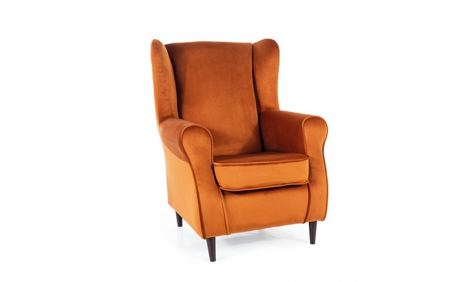 Armchair BARON VELVET BLUVEL 4215 cinnamon/wenge | Soft furniture | ZIPhome.ee kuva 1
