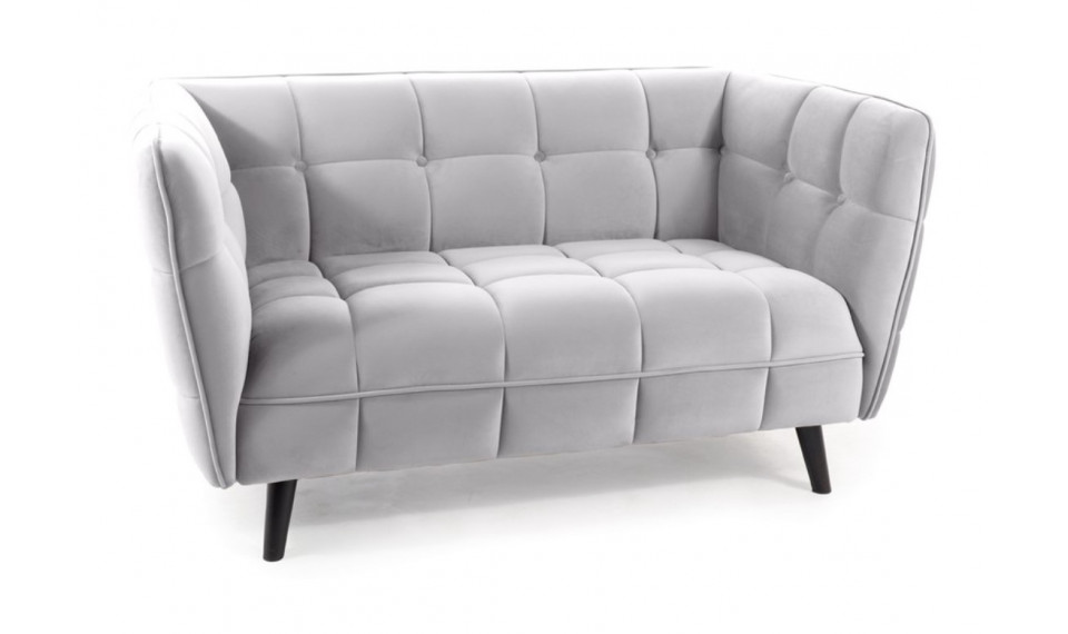 Diivan CASTELLO 2, VELVET BLUVEL 03 helehall | Diivanid | ZIPhome.ee pilt 1