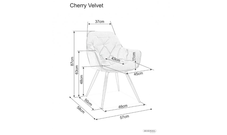 CHERRY VELVET Стул BLUVEL 4215 корица | Стулья | ZIPhome.ee изображение 2