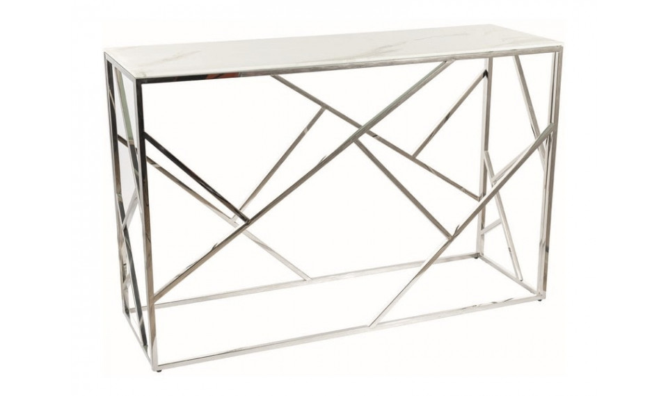 ESCADA C II Console, color white marble/silver | Apupöydät | ZIPhome.ee kuva 1
