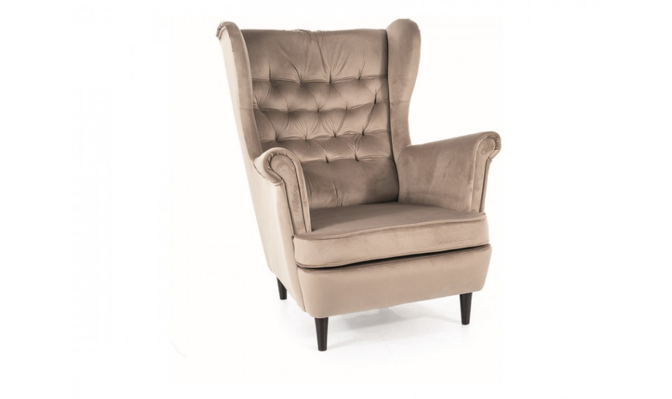 Armchair HARRY VELVET BLUVEL 40 dark beige | Soft furniture | ZIPhome.ee kuva 1