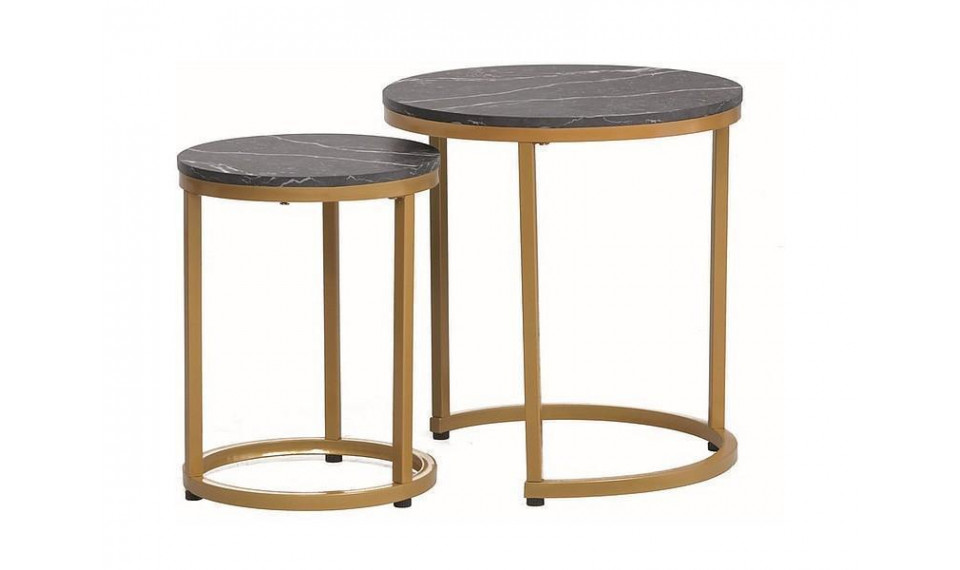 HOLA Coffee table set, black marble / golden | Kahvipöydät | ZIPhome.ee kuva 1
