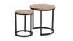 HOLA Diivanilauad, komplekt 2 tk., tamm/must | Kohvilauad | ZIPhome.ee pilt 1