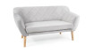 Diivan KARO 2 VELVET BLUVEL 03 helehall/pöök | 100% kvaliteet Diivan KARO 2 VELVET BLUVEL 03 helehall/pöök | Diivanid | ZIPhome.ee pilt 1