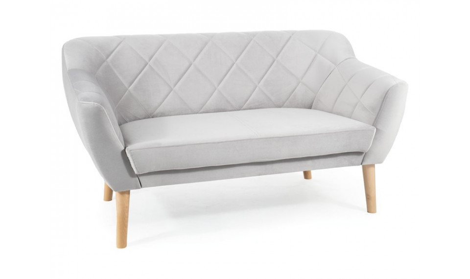 Diivan KARO 2 VELVET BLUVEL 03 helehall/pöök | Diivanid | ZIPhome.ee pilt 1