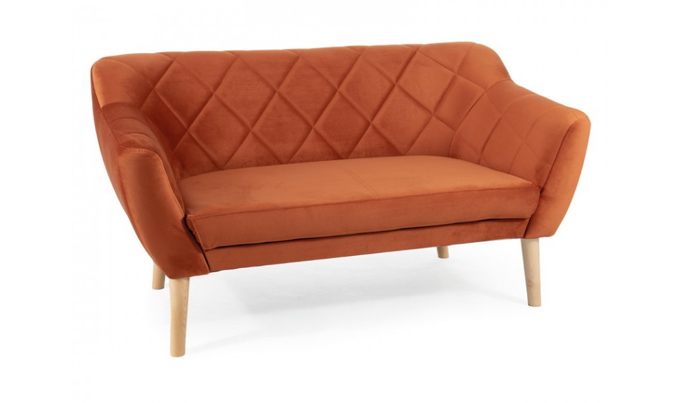 Sofa KARO 2 VELVET BLUVEL 4215 cinnamon/beech | Sofas | ZIPhome.ee image 1