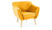 Armchair KARO 1 VELVET BLUVEL 68 curry/beech | 100% laatu Armchair KARO 1 VELVET BLUVEL 68 curry/beech | Soft furniture | ZIPhome.ee kuva 1