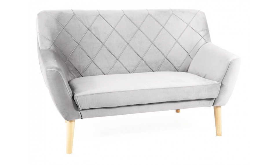 Diivan KIER 2 VELVET BLUVEL 03 helehall/pöök | Diivanid | ZIPhome.ee image 1