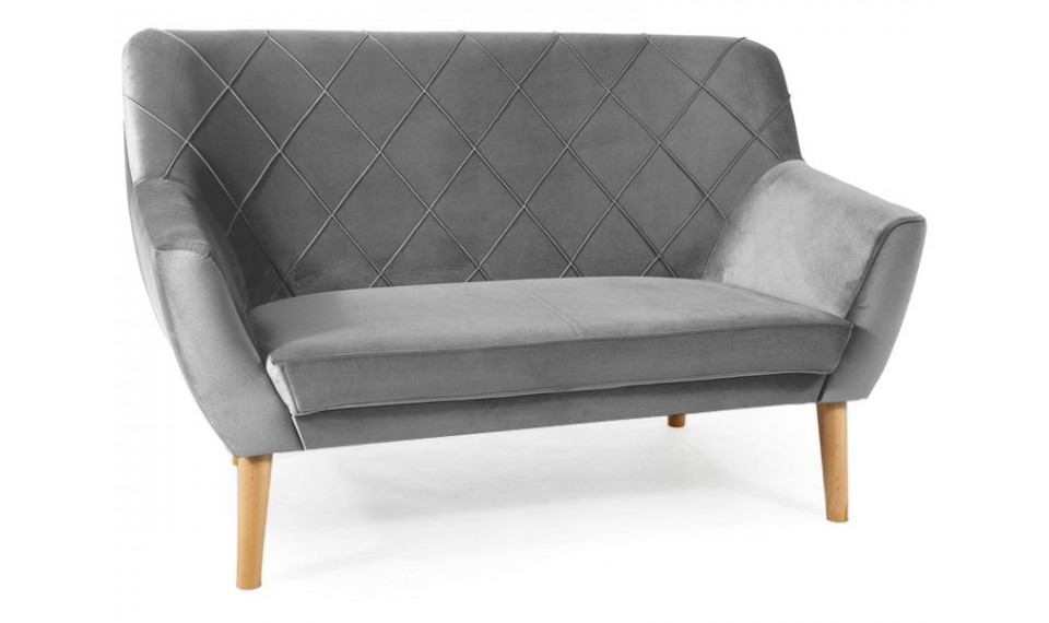 Sofa KIER 2 VELVET BLUVEL 14 grey/beech | Sofas | ZIPhome.ee image 1