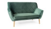 Diivan KIER 2 VELVET BLUVEL 78 roheline/pöök | 100% kvaliteet Diivan KIER 2 VELVET BLUVEL 78 roheline/pöök | Diivanid | ZIPhome.ee pilt 1