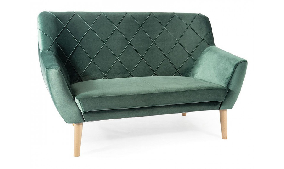 Diivan KIER 2 VELVET BLUVEL 78 roheline/pöök | Diivanid | ZIPhome.ee pilt 1