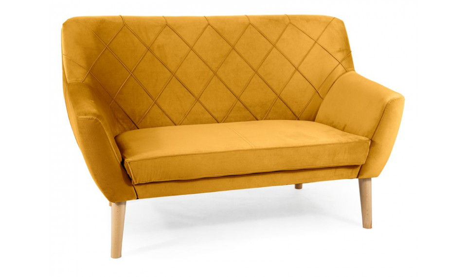 Sofa KIER 2 VELVET BLUVEL 68 curry/beech | Sofas | ZIPhome.ee image 1