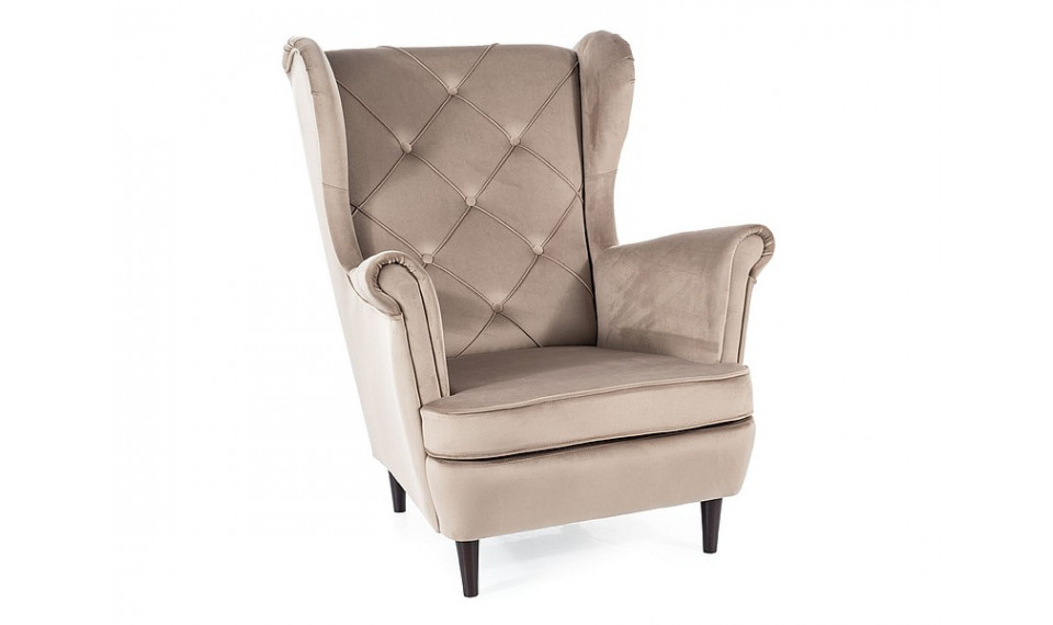 Armchair LADY VELVET BLUVEL 40 dark beige | Soft furniture | ZIPhome.ee kuva 1