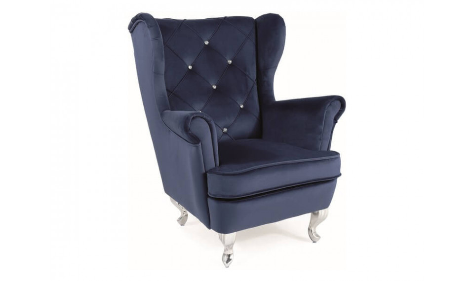 LILI Child armchair VELVET Bluvel 86 navy blue | Armchairs for children | ZIPhome.ee image 1
