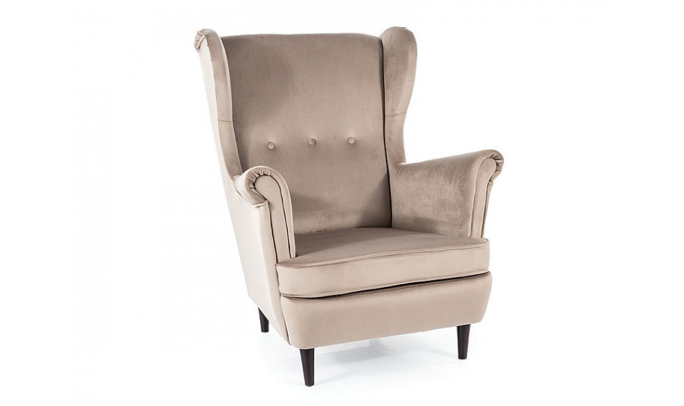 Armchair LORD VELVET BLUVEL 40 dark beige | Soft furniture | ZIPhome.ee kuva 1