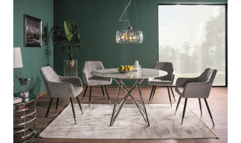 MURANO Dining table white / chrome | Pöydät | ZIPhome.ee kuva 1