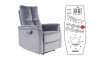Armchair NEPTUN M VELVET BLUVEL 28 beige, with massage function | 100% laatu Armchair NEPTUN M VELVET BLUVEL 28 beige, with massage function | Soft furniture | ZIPhome.ee kuva 2