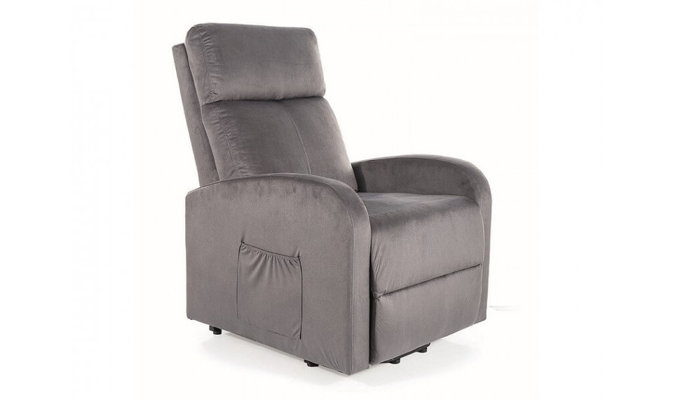 ODYS Recliner, VELVET Bluvel 14 gray | Nojatuolit | ZIPhome.ee kuva 1