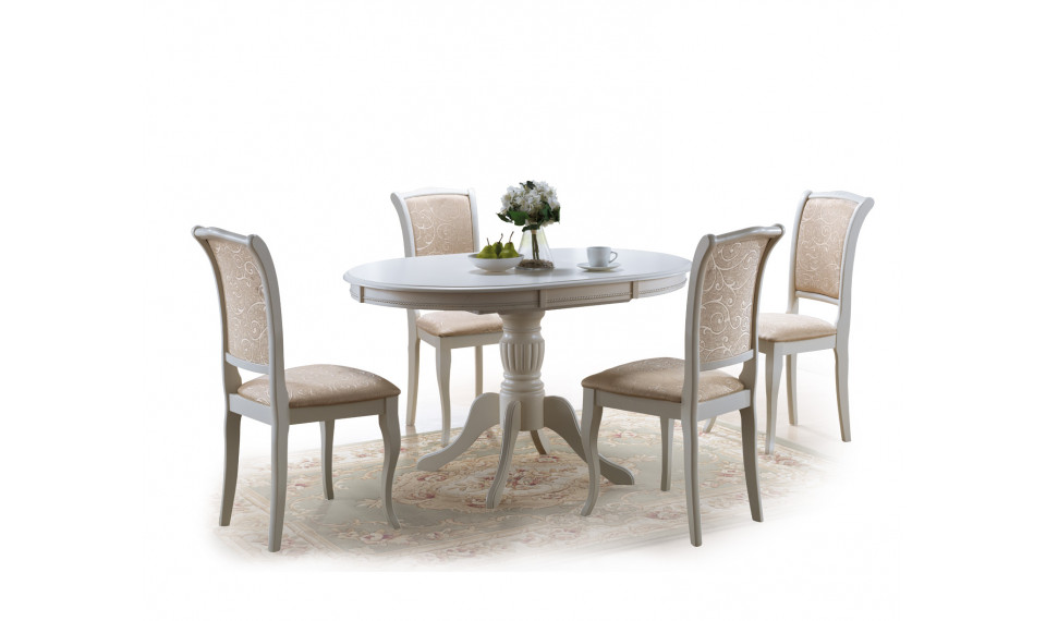 OLIVIA Extendable 106-141 Dining table, ecru | Pöydät | ZIPhome.ee kuva 1