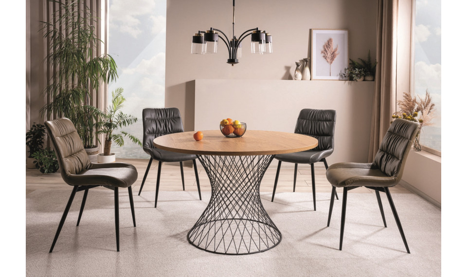 ORLANDO Dining table oak / black | Pöydät | ZIPhome.ee kuva 1