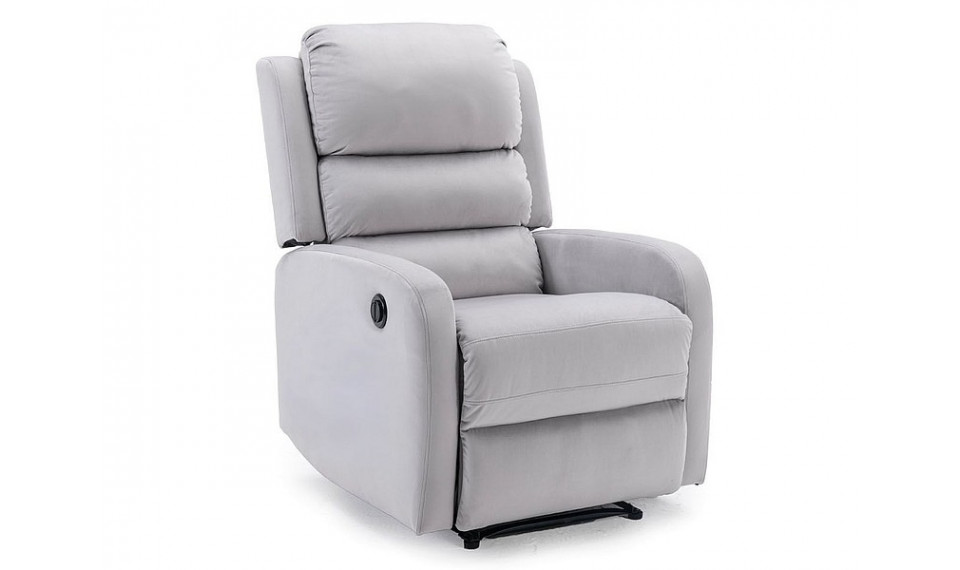 Armchair PEGAZ VELVET BLUVEL 03 light gray | Soft furniture | ZIPhome.ee kuva 1
