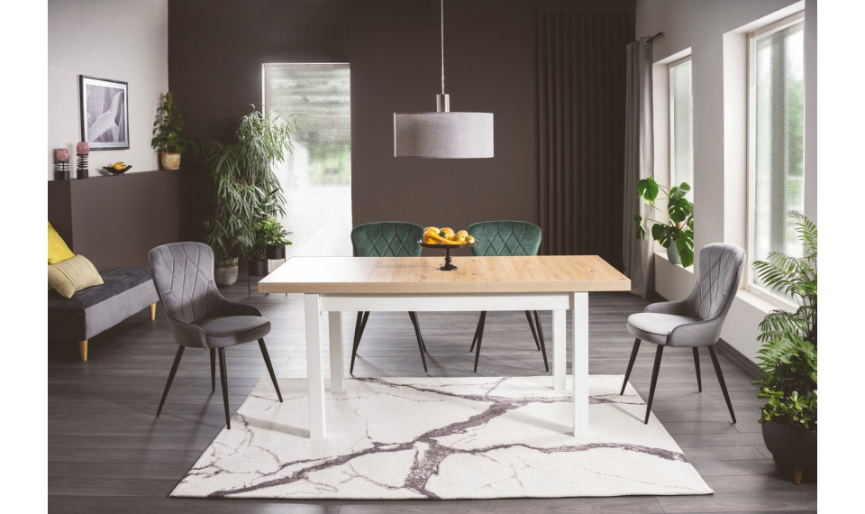 PRESTO Extendable 140-218 Dining table, artisan oak / white mat | Tables | ZIPhome.ee image 1