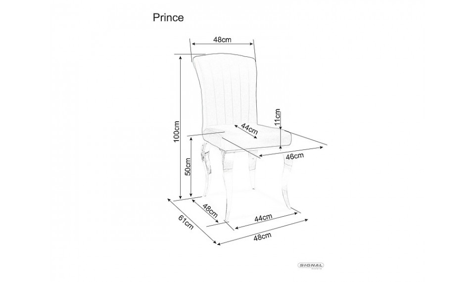 PRINCE Chair VELVET gray / chrome | Chairs | ZIPhome.ee image 2