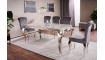 PRINCE 150x90 dining table, ceramic, calacatta / chrome | Tables | ZIPhome.ee image 3