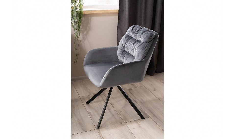SPELLO Chair VELVET Bluvel 14 gray | Chairs and swivel chairs | ZIPhome.ee image 3