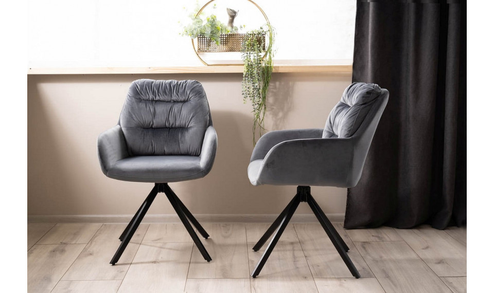 SPELLO Chair VELVET Bluvel 14 gray | Chairs and swivel chairs | ZIPhome.ee image 4