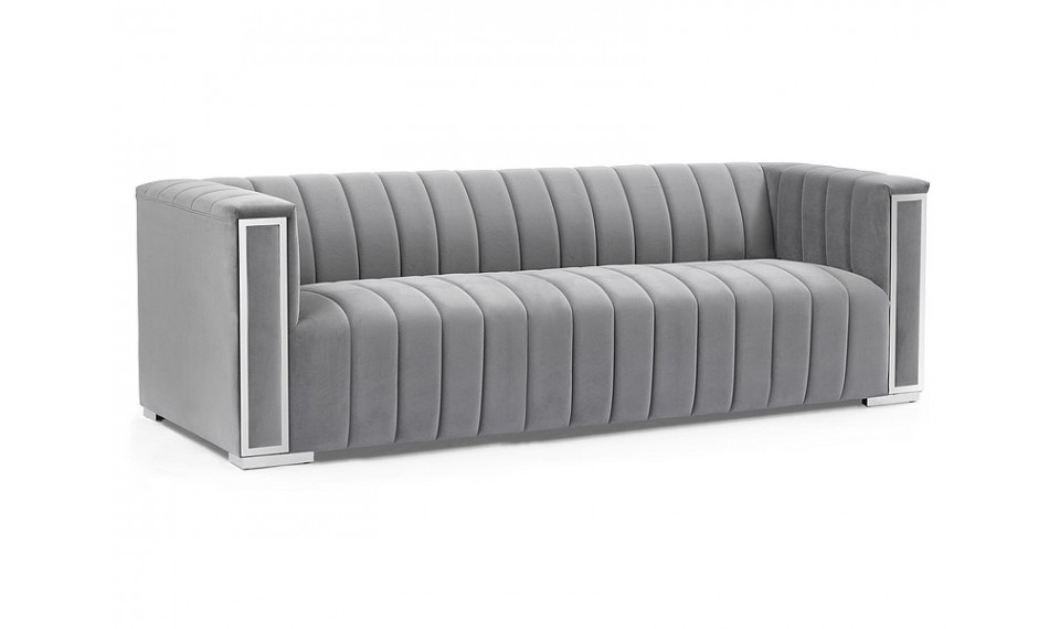 VOGUE 3 Sofa VELVET Tap.203 gray/silver | Sofas | ZIPhome.ee image 1