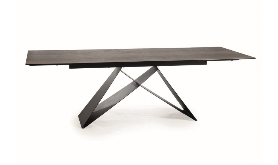 WESTIN Extendable 160-240 Dining table, wood effect / black mat | Pöydät | ZIPhome.ee kuva 1
