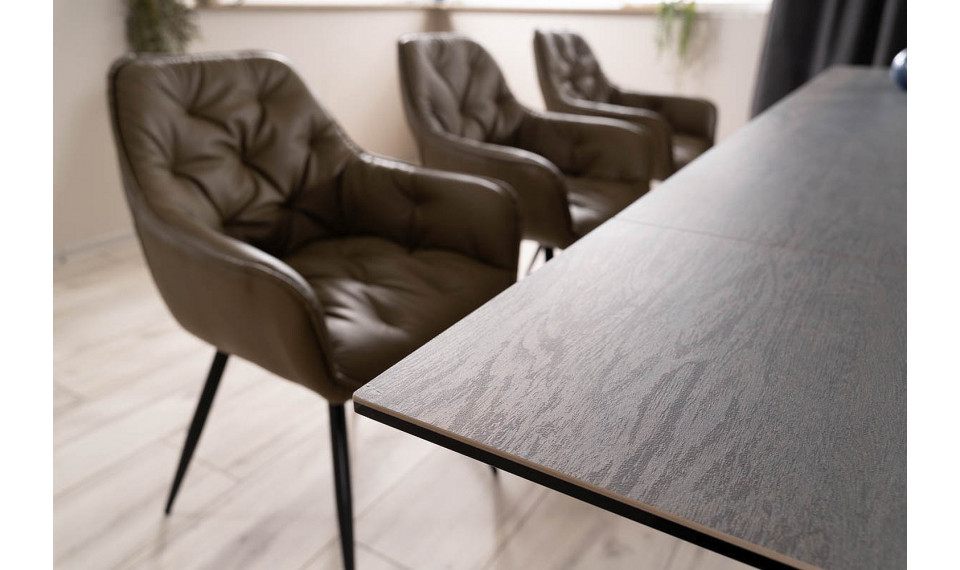WESTIN Extendable 180-240 Dining table, wood effect / black mat | Pöydät | ZIPhome.ee kuva 4