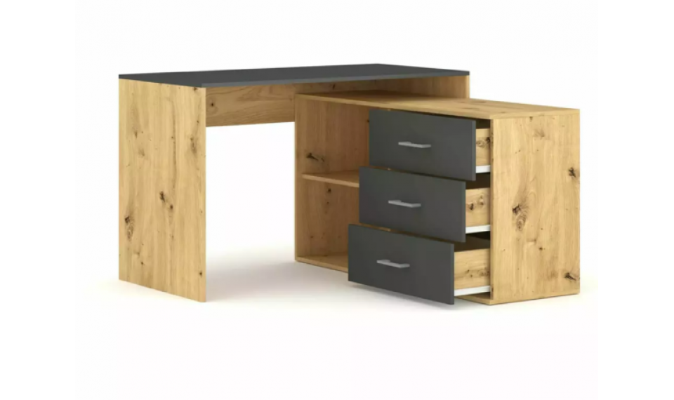 Desk B-013 oak/anthracite | Desks | ZIPhome.ee image 1