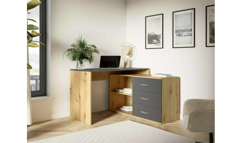 Desk B-013 oak/anthracite | Desks | ZIPhome.ee image 2