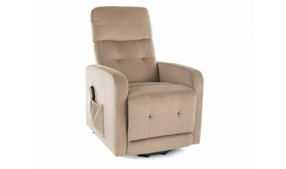 Otus II Velvet reclining armchair beige | Armchairs | ZIPhome.ee image 1