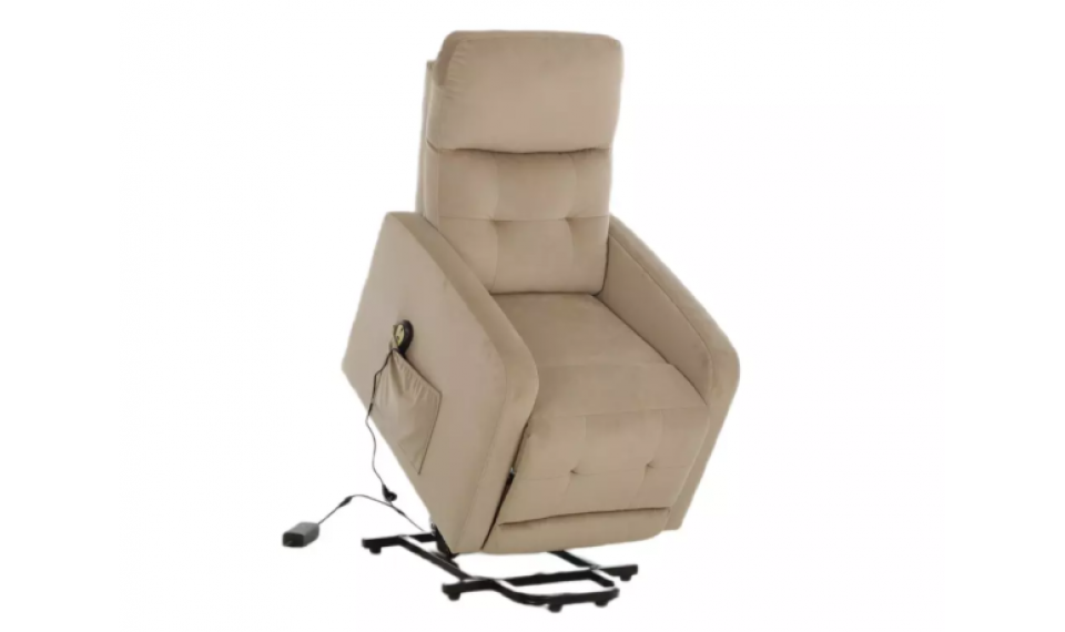 Otus II Velvet reclining armchair beige | Armchairs | ZIPhome.ee image 2