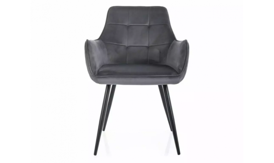 Lemon Velvet chair gray | Chairs | ZIPhome.ee image 1