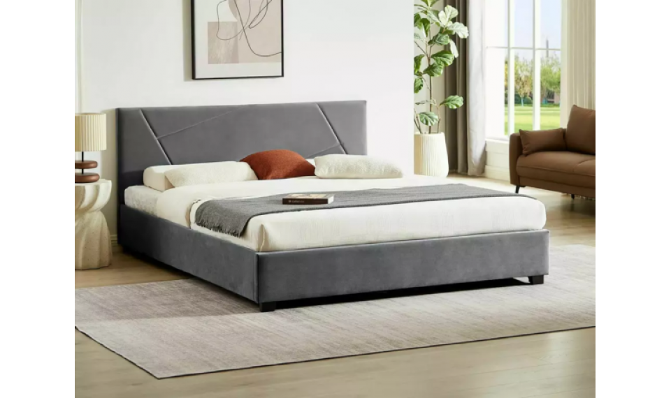 Columbia Velvet voodi 140x200 hall | Voodid ja kušetid | ZIPhome.ee изображение 1