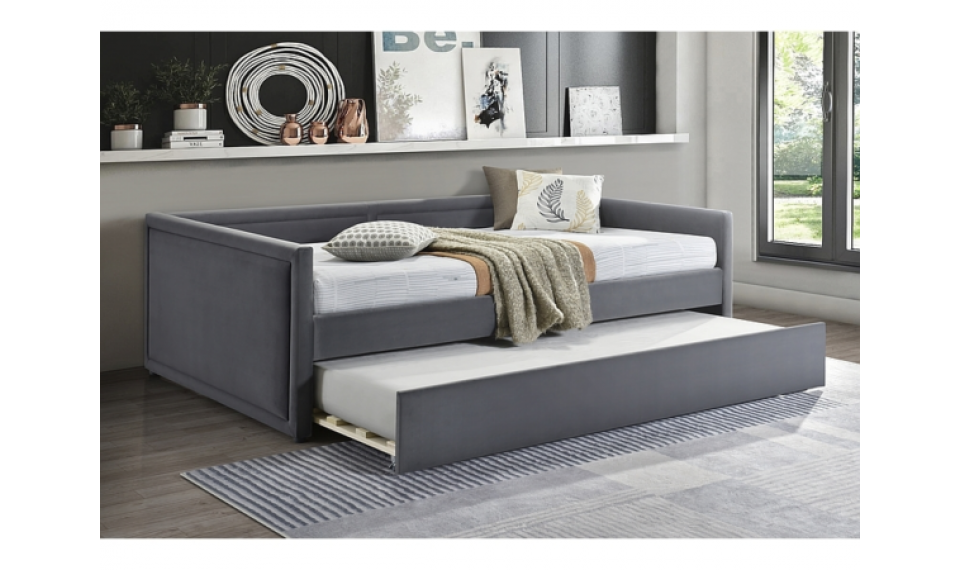 Elmo Velvet voodi 120x200 hall | Voodid | ZIPhome.ee изображение 1