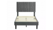 Кровать Savana Velvet 90x200 серая | Кровати и кушетки | ZIPhome.ee изображение 2