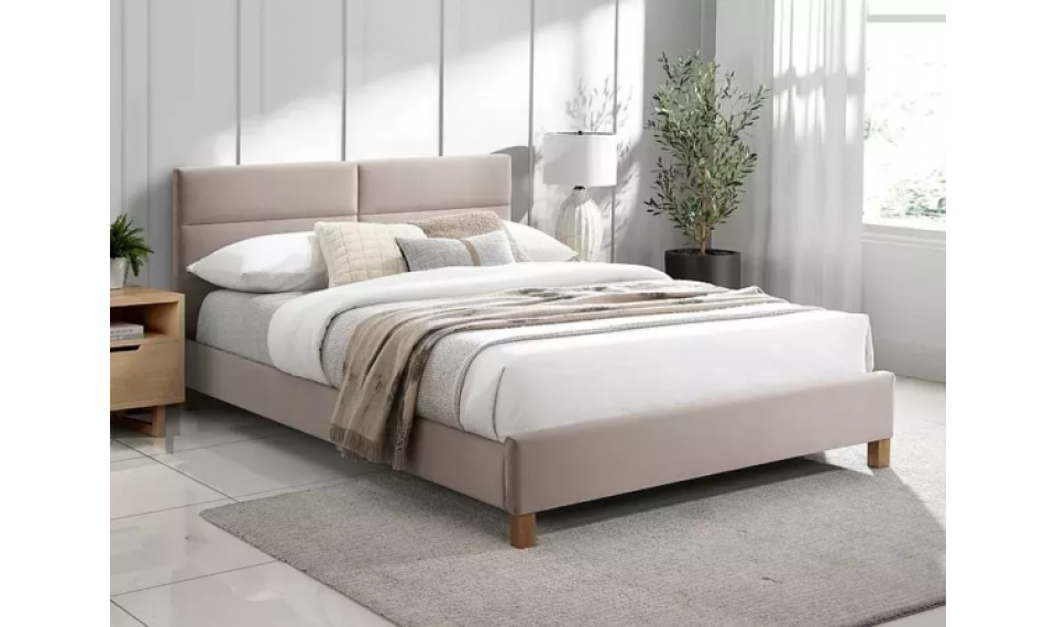 Кровать Sierra Velvet 140 бежевый | Кровати | ZIPhome.ee изображение 1