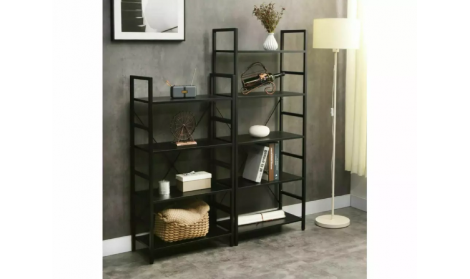 Loft R5 riiul tume pähkel | Raamatukapid ja vitriinid | ZIPhome.ee pilt 2