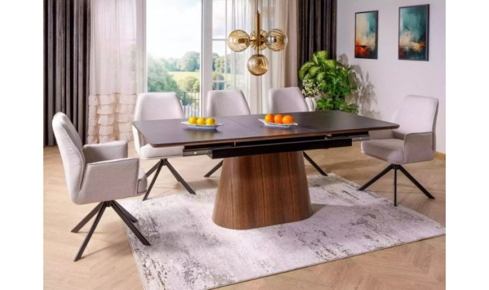 Monaco extendable table black matt 160-200 | Tables | ZIPhome.ee image 2