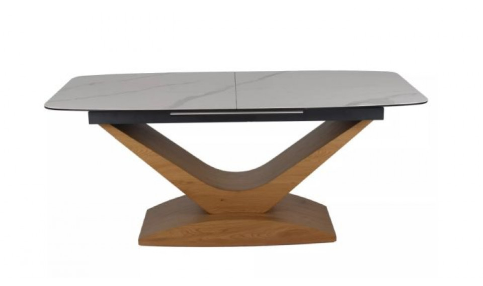 Extendable dining table DOLCE ceramic white statuario venato/oak 180-240x95 cm | Tables | ZIPhome.ee image 2