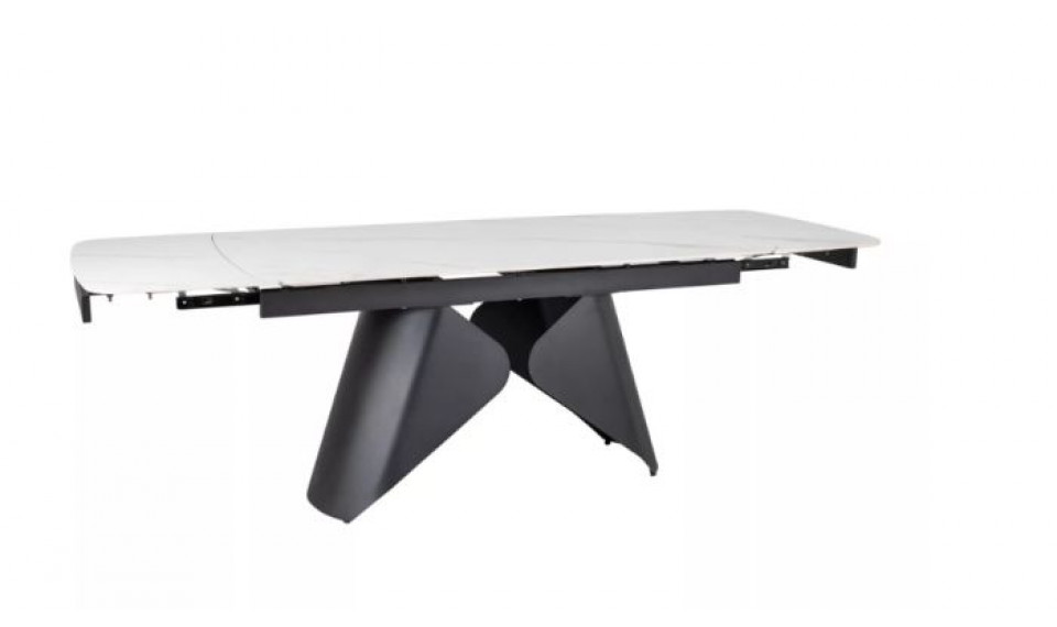 Раздвижной обеденный стол ARMANDO 160-240x90 см белый/черный | Столы | ZIPhome.ee изображение 1