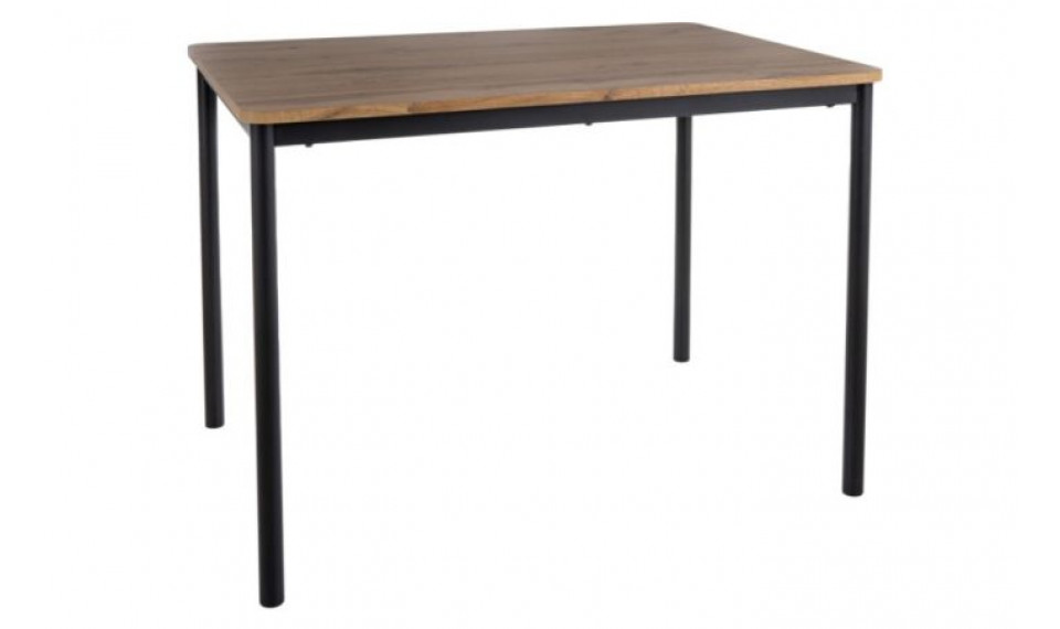 Dining table CITY oak artisan/black 110X75 cm | Tables | ZIPhome.ee image 1