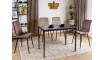 Dining table MARIO black marble/black 100x60 cm | Tables | ZIPhome.ee image 2